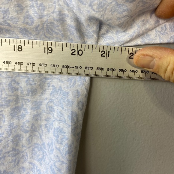 Joie Blue Floral Embroidered Linen Blend Tassel Peasant Blouse Womens Medium - Picture 8 of 15